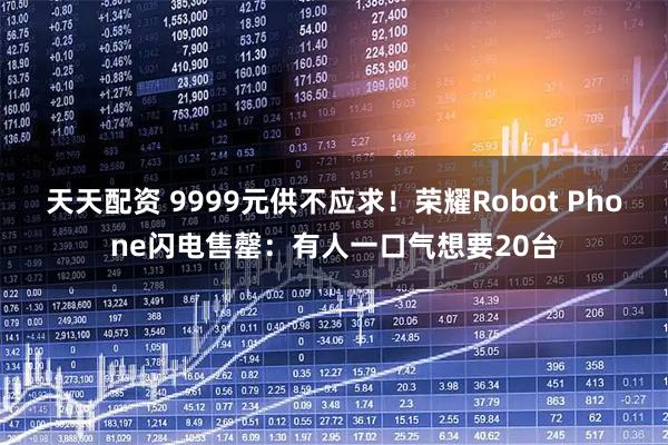天天配资 9999元供不应求！荣耀Robot Phone闪电售罄：有人一口气想要20台